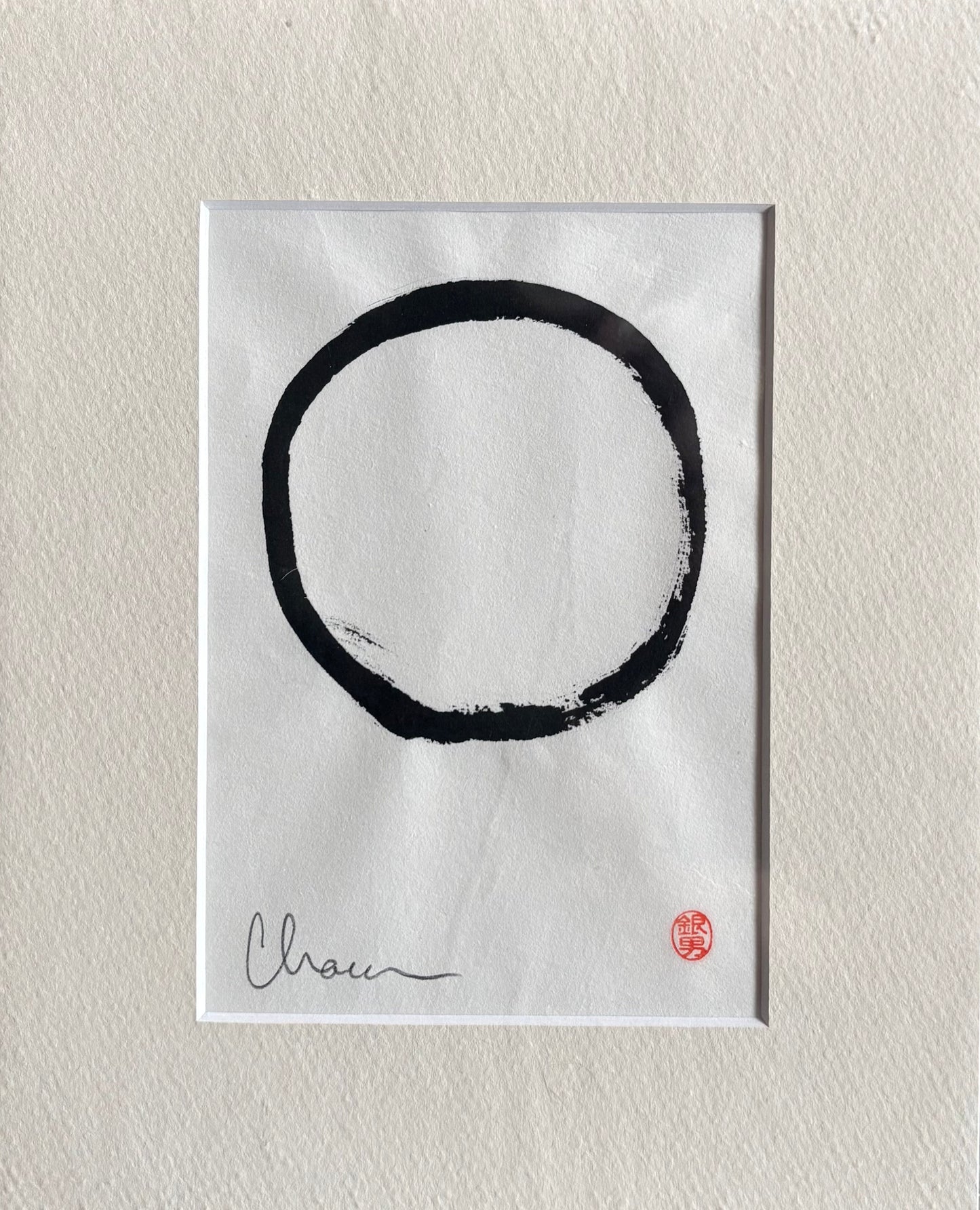 Chaucer Silverson Art: Enso (Zen Circle) Tan ART-CS2907