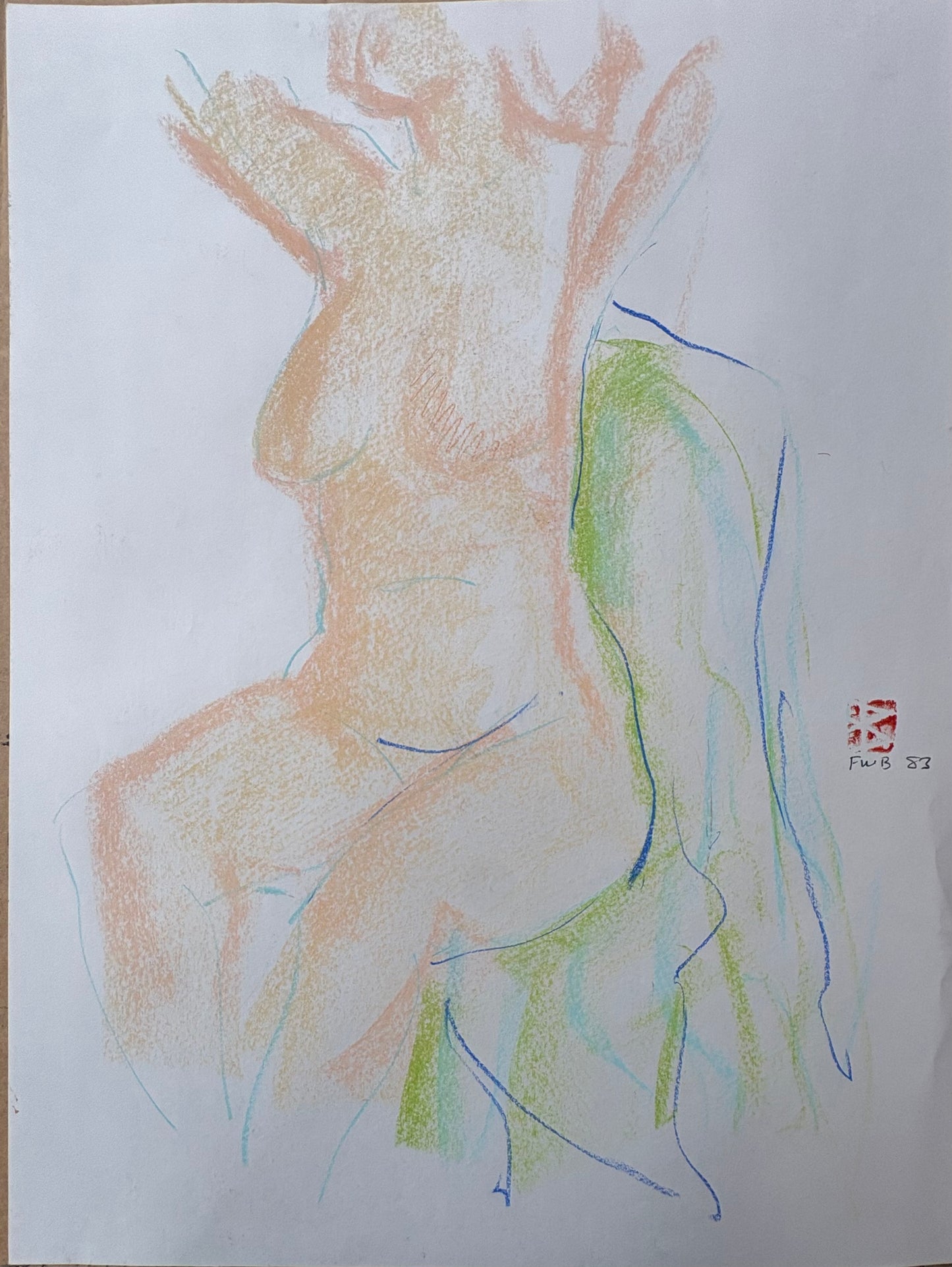 Freeman Butts: A Pastel Seated Nude | ART26-9