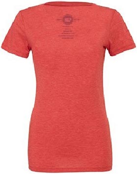 KGLT 2016 women's short-sleeve t-shirt with paisley logo design: back