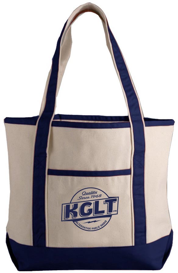 KGLT 2020 tote bag, with Quality since 1968 logo